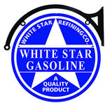 Gasoline Merchandise GS-61DS 18" Double Sided White Star Gas