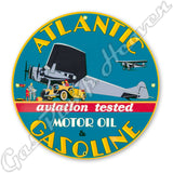 Atlantic Aviation Gasoline 12" Sign