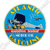 Atlantic Aviation Gasoline 30" Sign