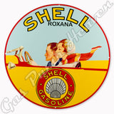 Shell Roxana Gasoline 30" Sign