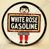 White Rose Boy 12" Sign