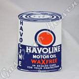 Havoline "Oil Can" Shaped Sign
