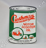 Cushman "Oil Can" Shaped Sign