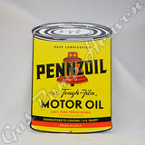 Pennzoil "Oil Can" Shaped Sign