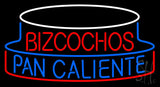 Bizcochos Pan Caliente Neon Sign 20" Tall x 37" Wide x 3" Deep