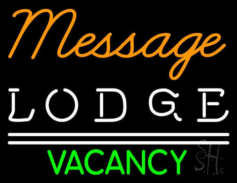 Custom Lodge Vacancy Neon Sign 24