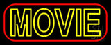 Double Stroke Movie Neon Sign 13" Tall x 32" Wide x 3" Deep