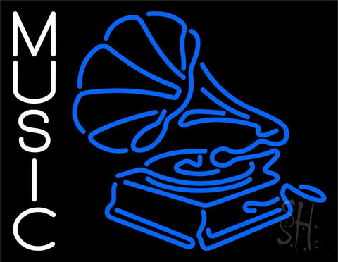 Gramophone Music 1 Neon Sign 24