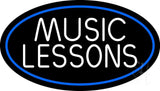 Music Lessons 2 Neon Sign 17" Tall x 30" Wide x 3" Deep