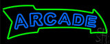 Blue Double Stroke Arcade Neon Sign 13" Tall x 32" Wide x 3" Deep