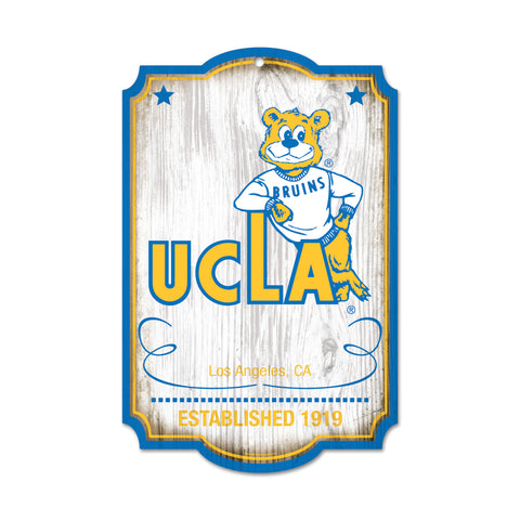 UCLA Bruins Sign 11x17 Wood Vault