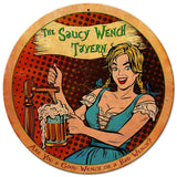 Saucy Wench Tavern Vintage Sign Metal Sign