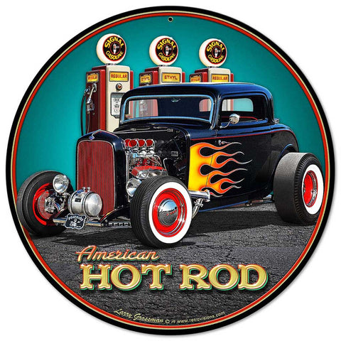 1932-Deuce-Coupe-Fill-up-Vintage-Sign-Metal-Sign