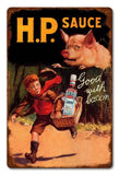 HP Sauce Vintage Sign Metal Sign