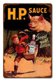 HP Sauce Vintage Sign Metal Sign