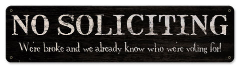 No-Soliciting-Vintage-Sign-Metal-Sign