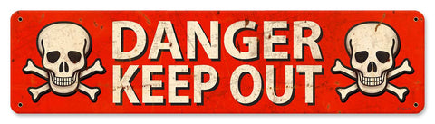 Danger Keep Out Vintage Sign Metal Sign