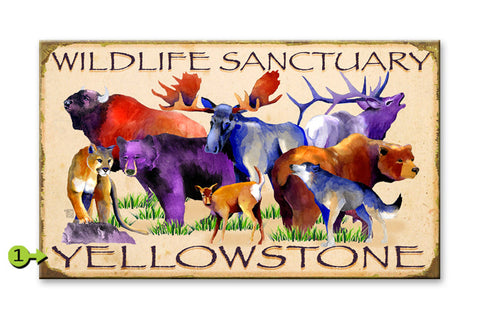 Wildlife Sanctuary ~ National Park Signage Metal Sign 28x48
