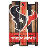 Houston Texans Sign 11x17 Wood Fence Style