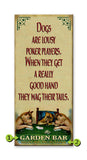 English Bulldog Poker Sign Wood Sign 10.5x24