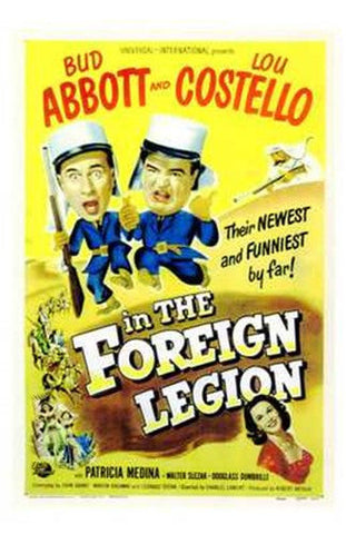 Abbott and Costello in the Foreign Legion, c.1950 Movie Poster Print