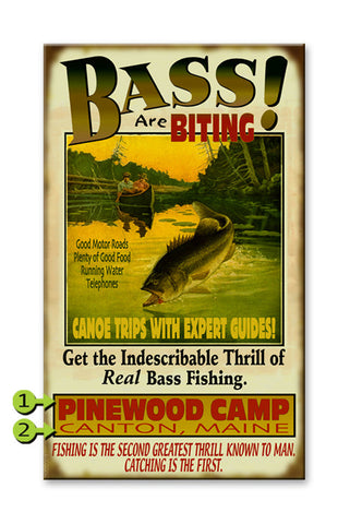 Bass are Biting Metal 23x39