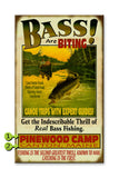 Bass are Biting Wood 18x30