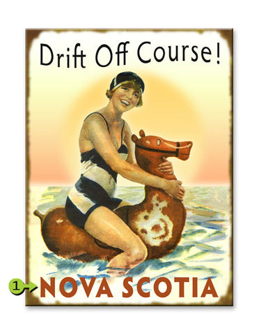 Drift Off Course Metal 23x31