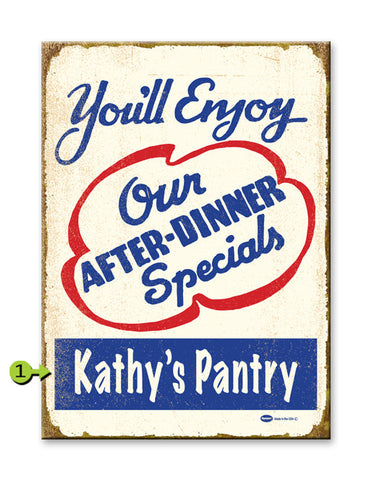 Dinner Specials Wood Sign 28x38