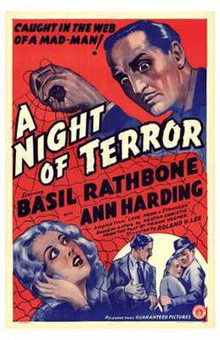 A Night of Terror Movie Poster Print