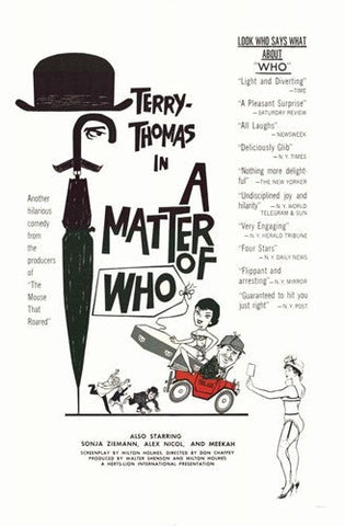 A Matter of Who Movie Poster Print