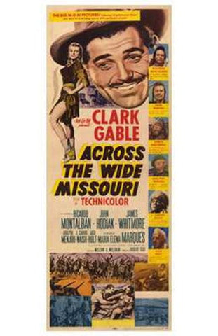 Across the Wide Missouri Movie Poster Print