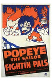 Fightin' Pals Movie Poster Print