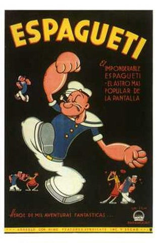 Espagueti Movie Poster Print