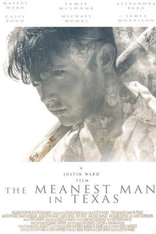 The Meanest Man in Texas Style B Movie Poster 11 x 17 inch