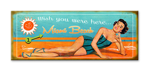 Wish you were here Wood Sign 17x44