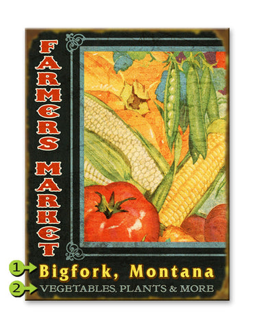Farmers Market Wood Sign 28x38