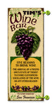 Wine Bar Wood Sign 17x44