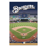 Milwaukee Brewers Sign 11x17 Wood Stadium