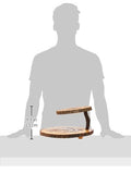 Lipper International Acacia 2-Tier Tree Bark Server for Meats, Cheeses, and Crackers,Acacia Tree Bark, 14"L x 14"W x 8"Th