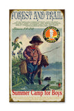 Yellowstone Camp for Boys Wood Sign 23x39