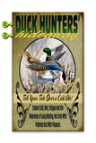 Duck Hunter's Hideaway Metal Sign 28x48