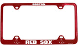 Boston Red Sox License Plate Frame Laser Cut Blue