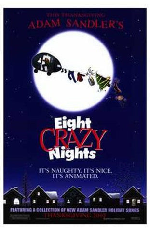 Adam Sandler's Eight Crazy Nights Movie Poster Print
