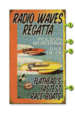 World's Fastest Race Boats Wood Sign 18x30