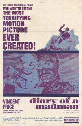 Diary of a Madman Movie Poster Print
