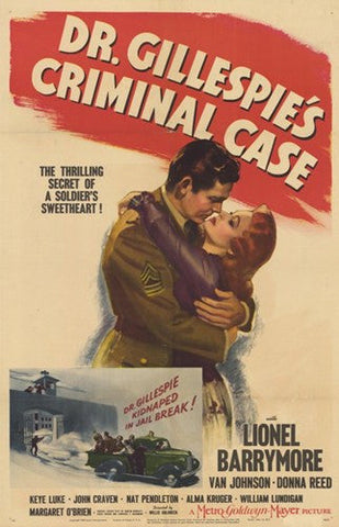 Dr Gillespie's Criminal Case Movie Poster Print