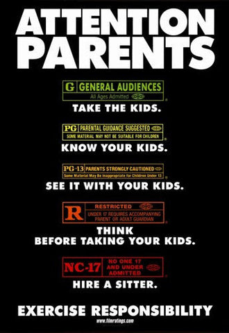 Film Ratings Movie Poster Print