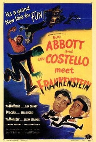 Abbott Costello Meet Frankenstein Movie Poster Print