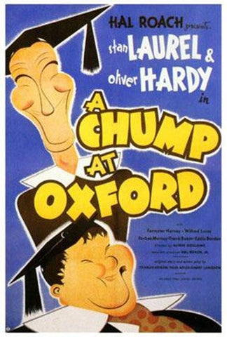 A Chump At Oxford Movie Poster Print